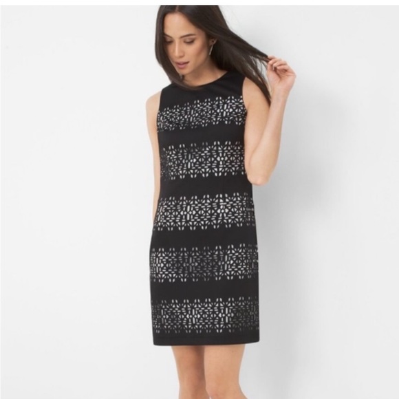 WHBM Laser Cut Dress - Picture 6 of 7